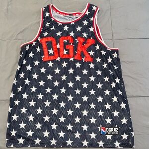 DGK Kids Starry Tank Top - Navy and Red